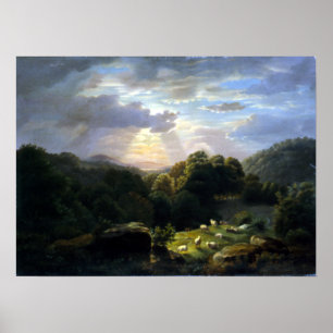Robert S. Duncanson Ligcape med får Poster