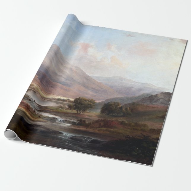 Robert S. Duncanson Scottish Landscape Presentpapper (Utrullad)