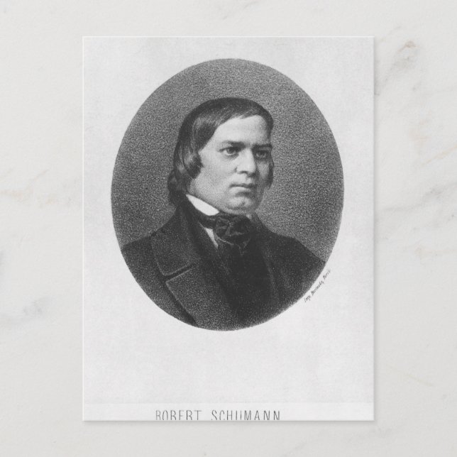 Robert Schumann, 1839 Vykort (Framsida)