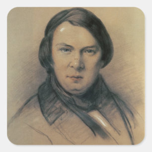 Robert Schumann 1853 Fyrkantigt Klistermärke