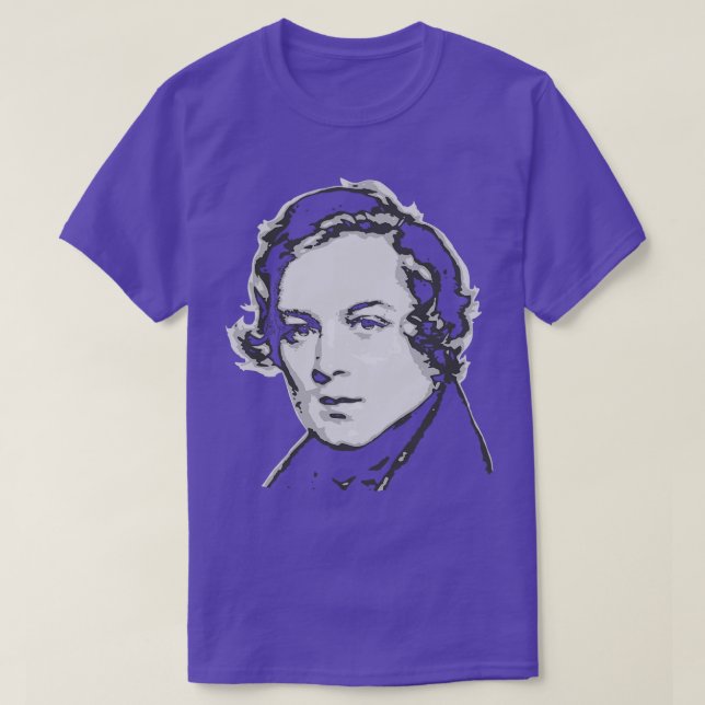 Robert Schumann Black and White T Shirt (Design framsida)