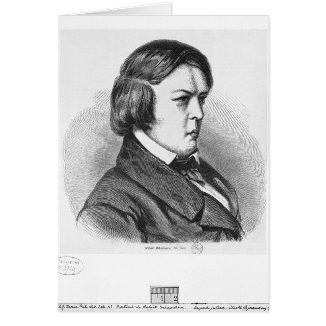 Robert Schumann Hälsningskort (Framsidan)