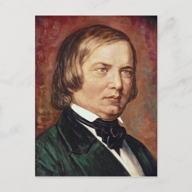 Robert Schumann porträtt Vykort (Framsida)
