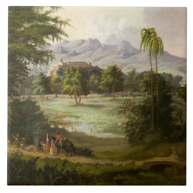 Robert Scott Duncanson - Chapultpec Castle Kakelplatta (Framsidan)