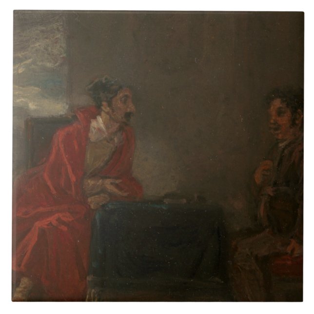 Robert Smirke - Illustration for Don Quixote Kakelplatta (Framsidan)