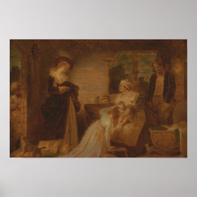 Robert Smirke, människans sju år, spädbarnet Poster (Framsidan)