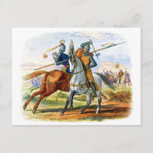 Robert the Bruce döda Herr Henry Bohum Vykort