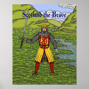 Robert the Bruce Scotland, Modig Poster