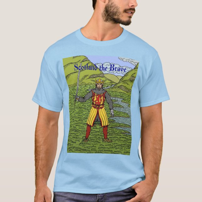 Robert the Bruce Skottland den modige T Shirt (Framsida)