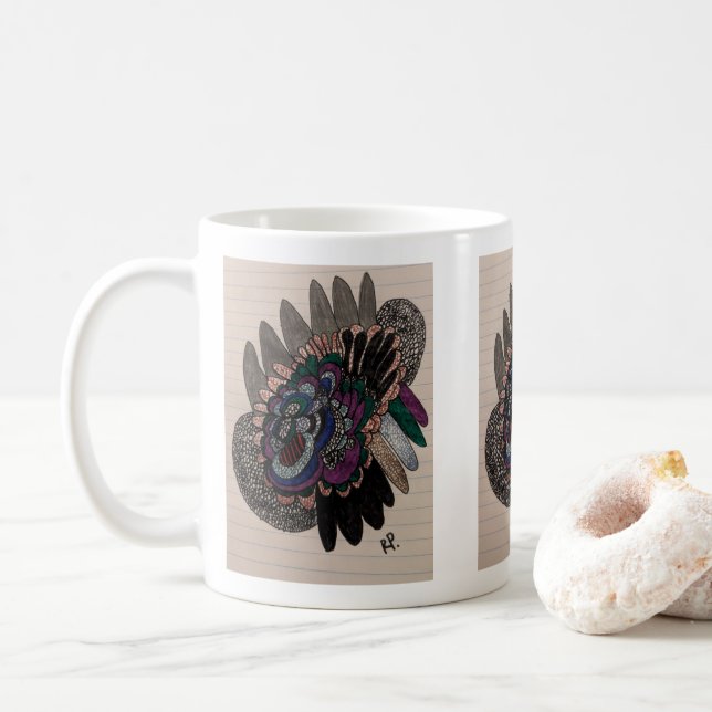 Robert Vincent Peters Abstrakt Konstmugg Kaffemugg (Med munk)