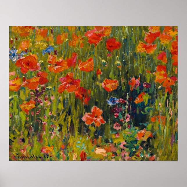 Robert Vonnoh Poppies Poster (Framsidan)