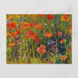 Robert Vonnoh Poppies Vykort