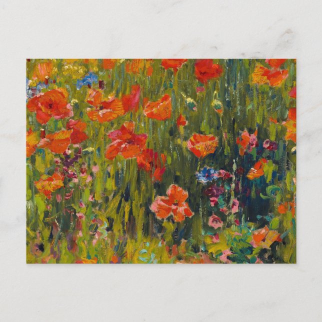 Robert Vonnoh Poppies Vykort (Framsida)