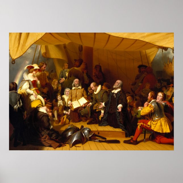 Robert Walter Weir har sänt ut pilgrimerna Poster (Framsidan)