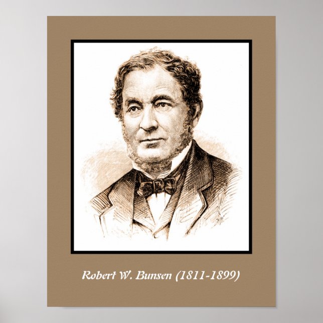 Robert Wilhelm Bunsen Poster (Framsidan)