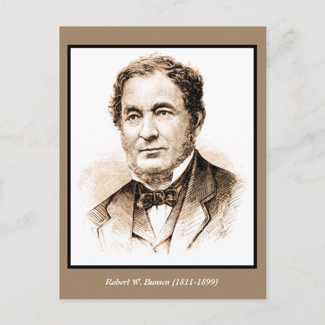 Robert Wilhelm Bunsen Vykort (Framsida)