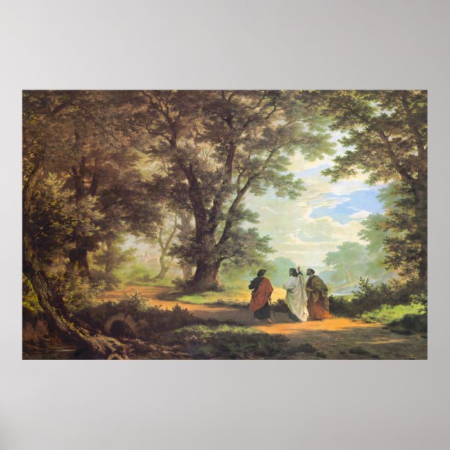 Robert Zund Vägen till Emmaus Affisch (Framsidan)