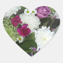 Roberta Hjärtformat Klistermärke