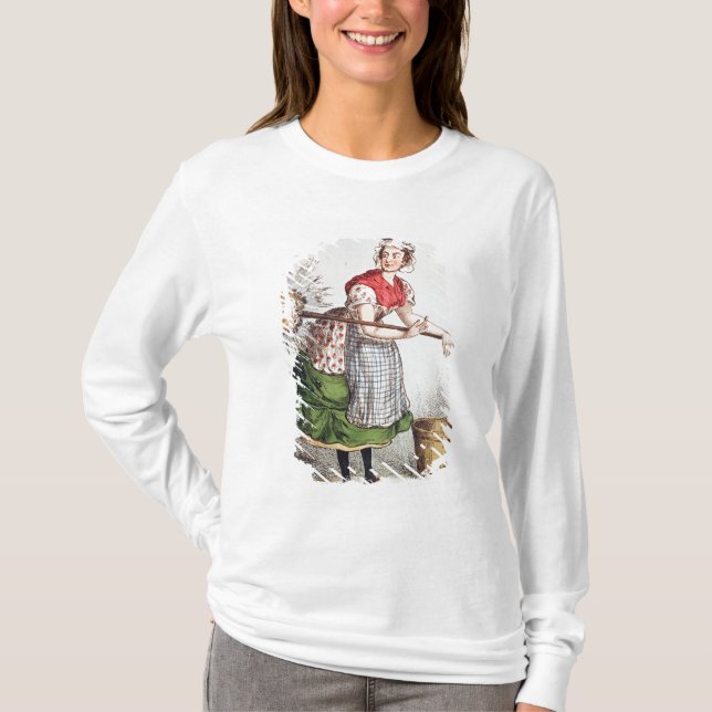 Robertena Peelena arbetet för Maid allra T Shirt (Framsida)