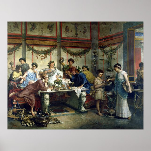 Roberto Bompiani A Roman Feast Poster (Framsidan)