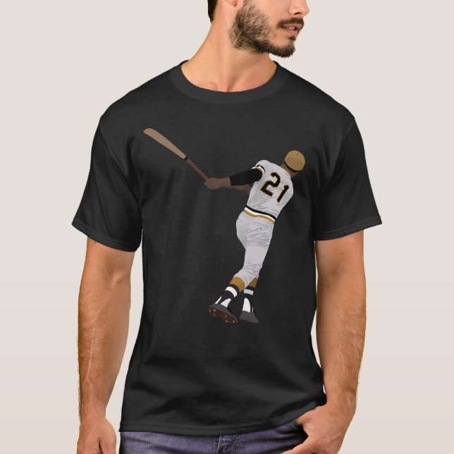 Roberto Clemente Sticker T Shirt (Framsida)