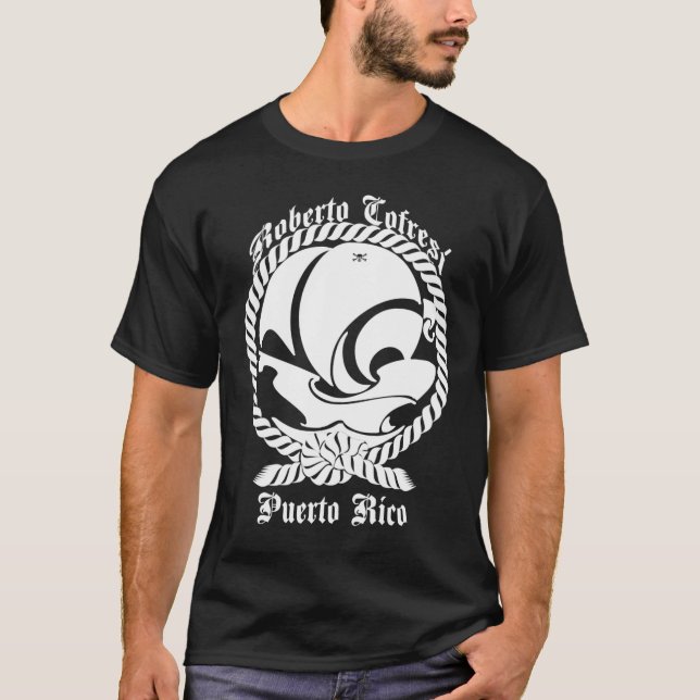 Roberto Cofresí Pirata Puertorriqueño T-shirt (Framsida)