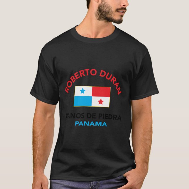 Roberto Manos de Piedra Duran Panama T Shirt (Framsida)