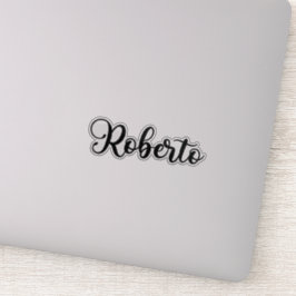 Roberto Namn - Handskriftlig calligrafi Klistermärken