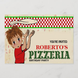 Robertos Pizzeriaparty Inbjudningar