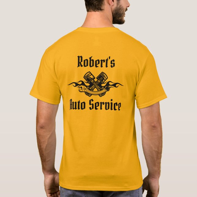 Robert's Auto Service T-Shirt (Baksida)