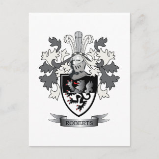 Roberts Family Crest Jackar om Arm Vykort