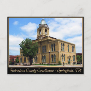 Robertson County Domstol - Springfield, TN Vykort