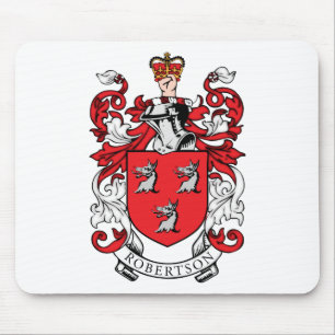 Robertson familjvapensköld musmatta