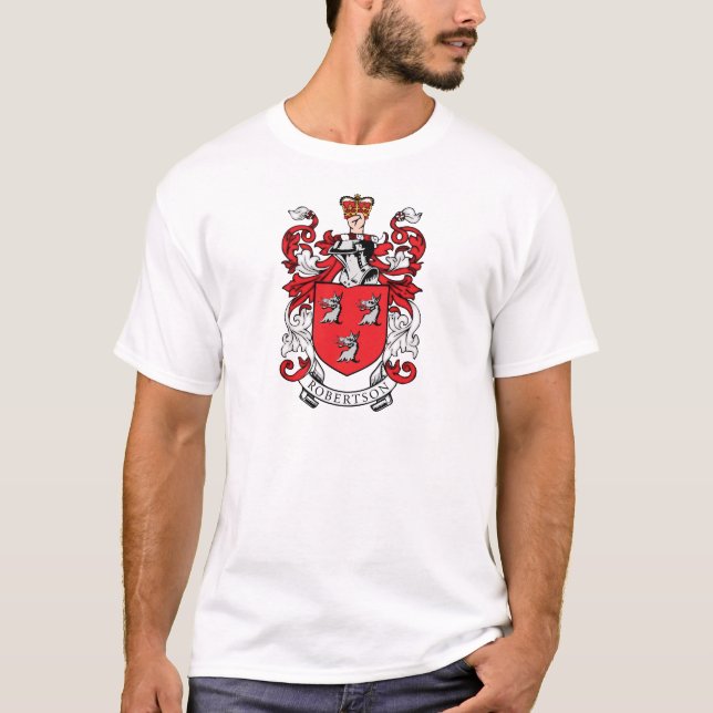 Robertson familjvapensköld tee shirt (Framsida)