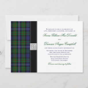 Robertson Hunting Tartan Celtic Wedding bjudande Inbjudningar