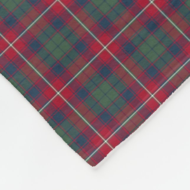 Robertson Klan Red, Blue och Grönt Tartan Fleecefilt (Hörn)