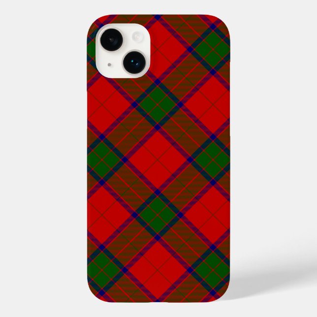 Robertson tartan red grönt plaid (Baksida)