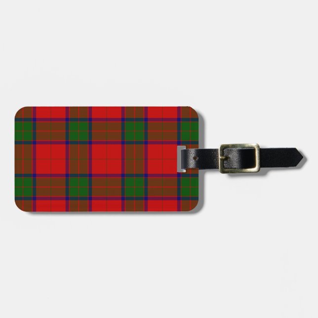 Robertson tartan red grönt plaid bagagebricka (Horisontell Framsida)