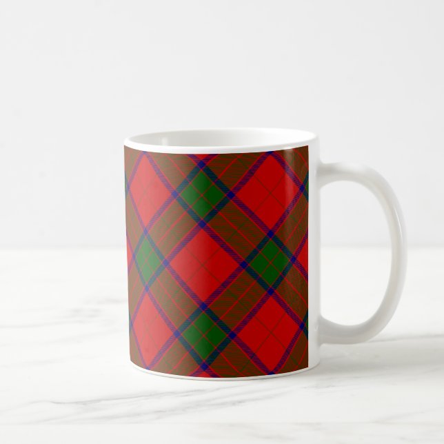 Robertson tartan red grönt plaid kaffemugg (Höger)