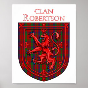 Robertson Tartan Scottish Play Lejon Rampant Poster