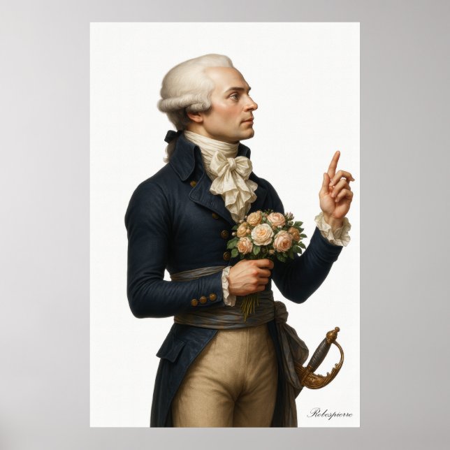 Robespierre - French Revolution Archival Art Print Poster (Framsidan)
