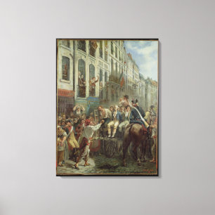 Robespierre och Sanktt-Rättvist Canvastryck