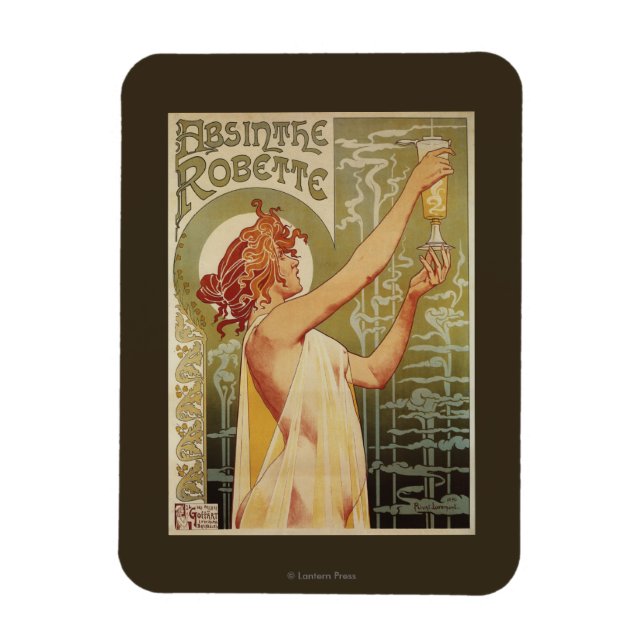Robette Absinthe Advertisement Poster Magnet (Vertikal)