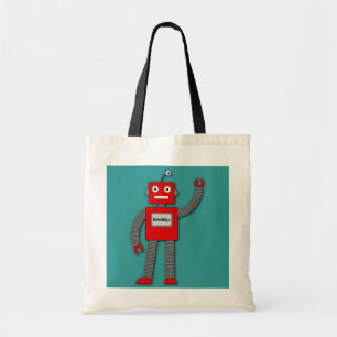 Robi som den Retro roboten hänger lös Tygkasse