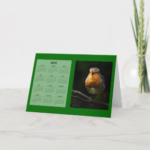 Robin 2012-kalender helgkort