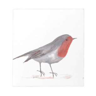 Robin bird anteckningsblock