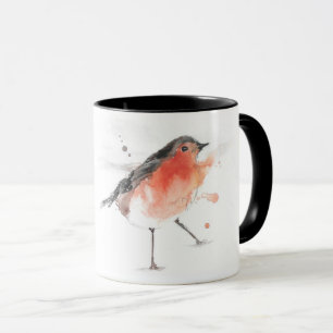 Robin Bird från Vatten färg Mugg