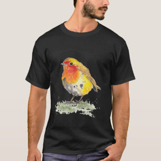 Robin Bird Motif, Print Gift bbq season T Shirt