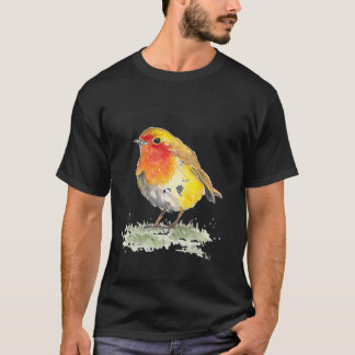 Robin Bird Motif, skriv ut symboler och diagram fö T Shirt