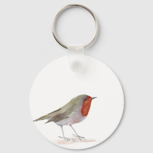 Robin bird nyckelring